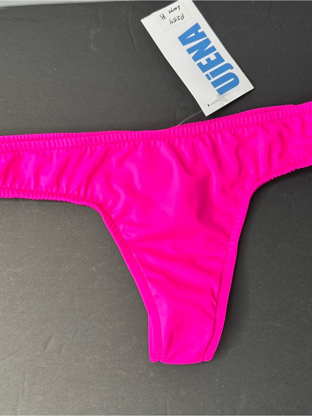 UjENA Hot Pink Matte Bikini Thong Bottom Size Large